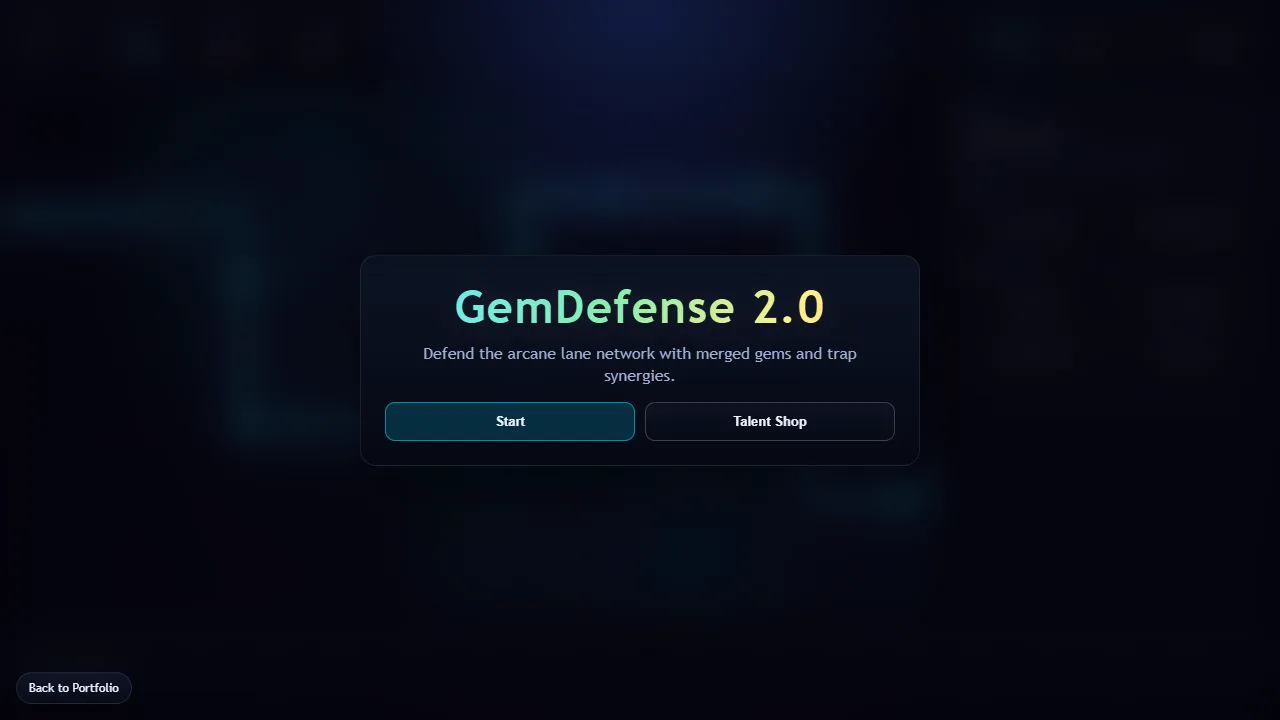 GemDefense tower defense game preview