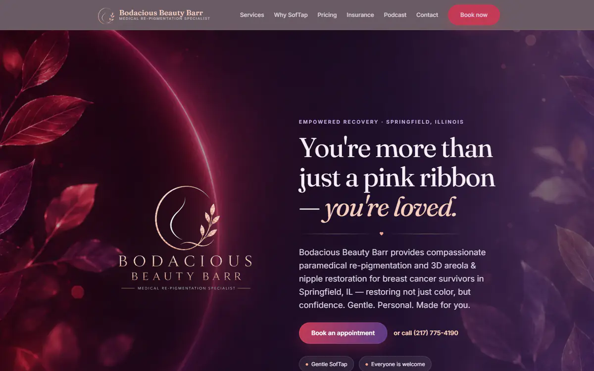 The Bodacious Beauty Barr website.