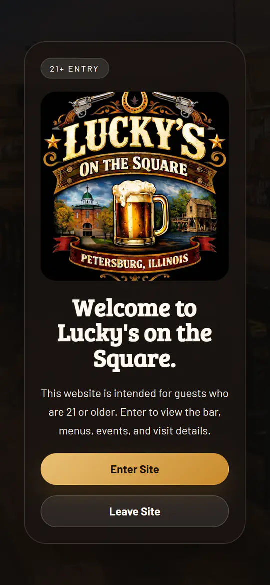 The same website on a phone.